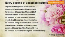 Randy Bullocks - Every second of a moment counts