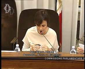 Roma - Audizione sottosegretaria Simona Vicari (06.11.14)
