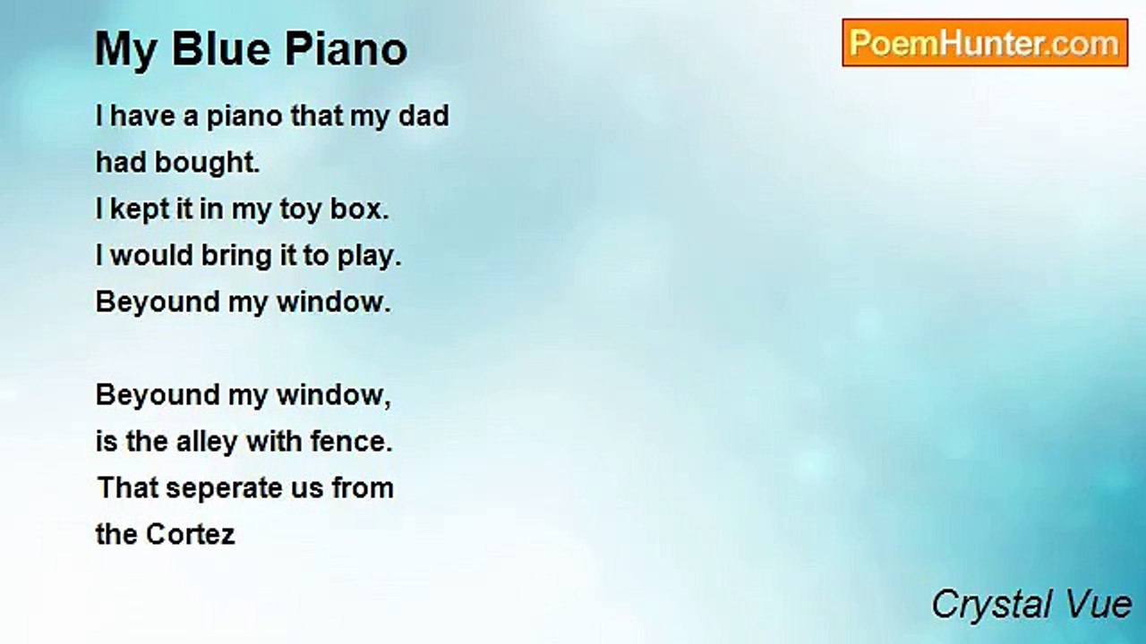 Crystal Vue - My Blue Piano