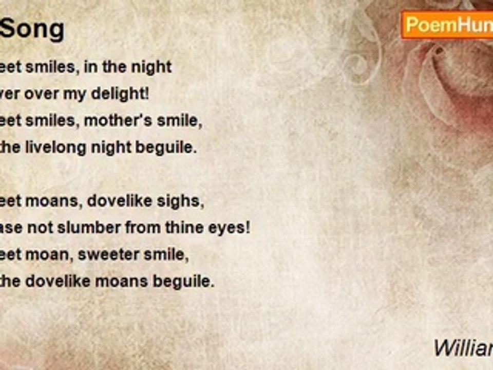 William Blake - A Song