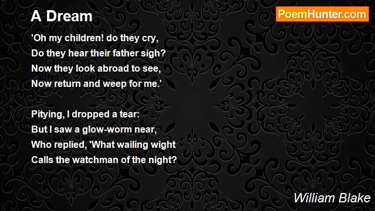 William Blake - A Dream