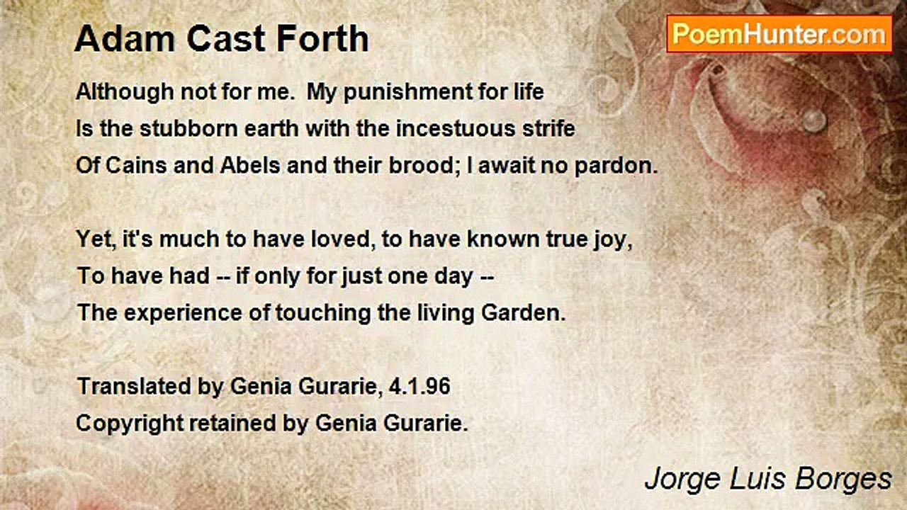 Jorge Luis Borges - Adam Cast Forth