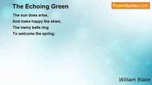 William Blake - The Echoing Green