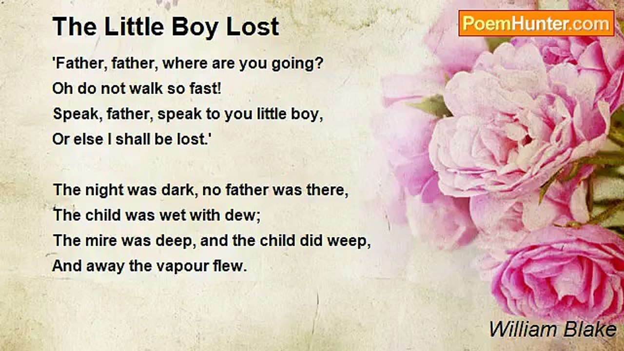 William Blake - The Little Boy Lost