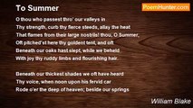 William Blake - To Summer