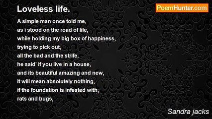 Sandra jacks - Loveless life.