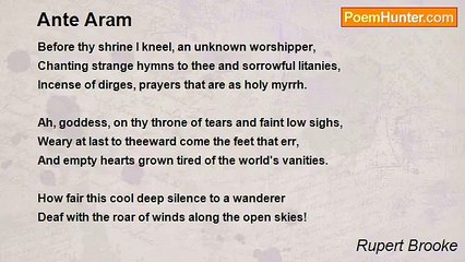 Rupert Brooke - Ante Aram