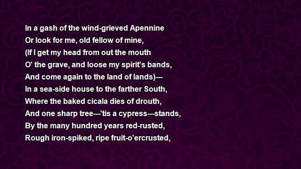 Robert Browning - De Gustibus---