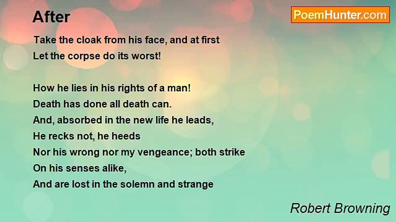 Robert Browning - After