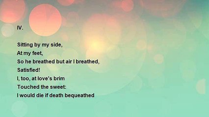 Robert Browning - In A Year