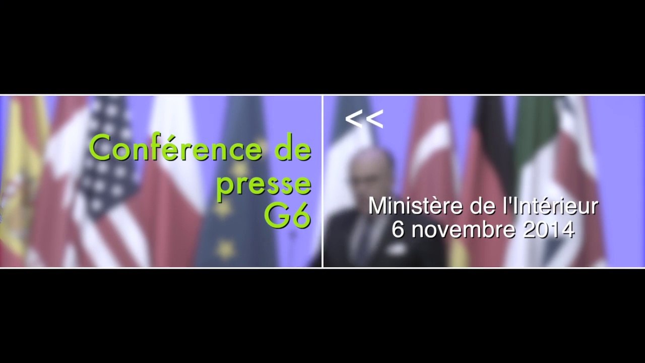 Conférence de presse sur la réunion du G6 des Ministres de l’Intérieur