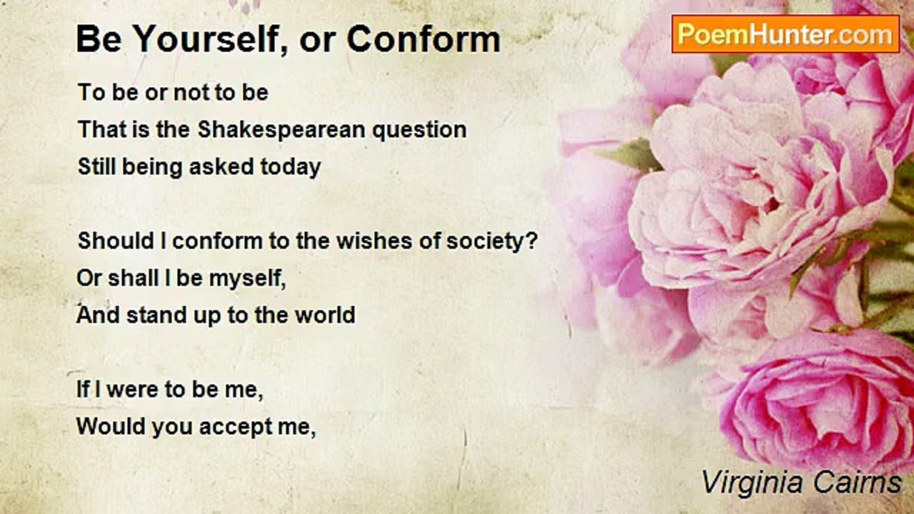 Virginia Cairns - Be Yourself, or Conform