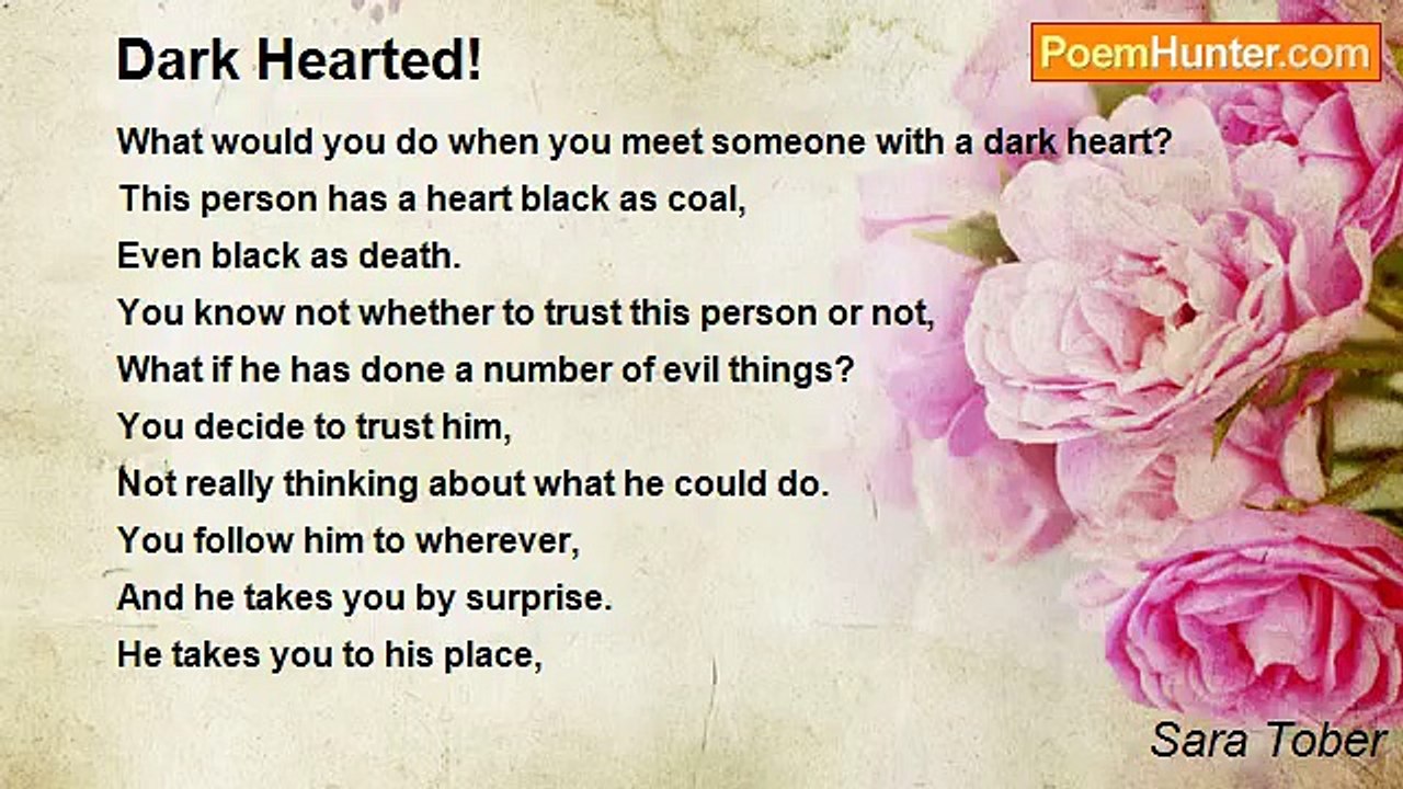 Sara Tober - Dark Hearted!