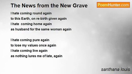 santhana louis - The News from the New Grave