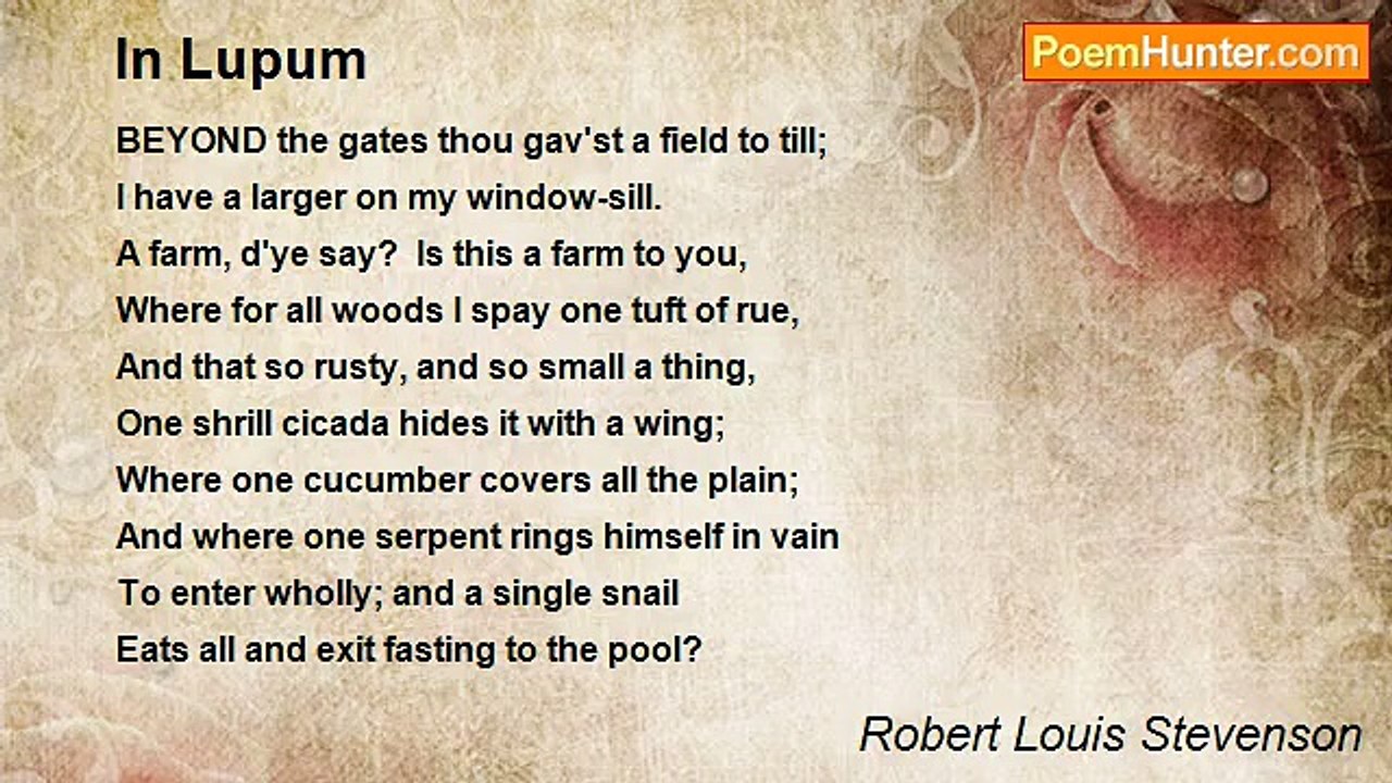 Robert Louis Stevenson - In Lupum
