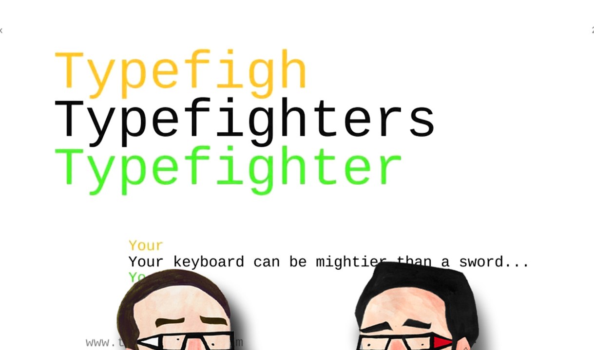 Voxel découverte#  TYPEFIGHTERS, ça va saigner du clavier