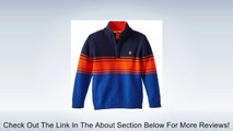 Izod Little Boys' Ombre Stripe Zip Neck Sweater, Blue, X-Large Review