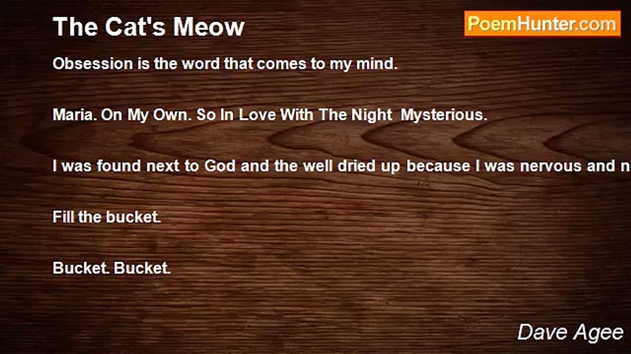 Dave Agee - The Cat's Meow