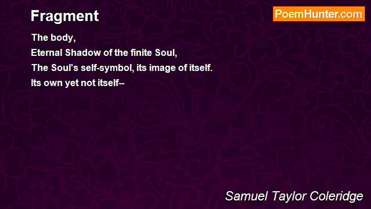 Samuel Taylor Coleridge - Fragment