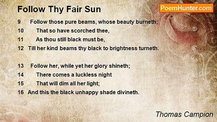 Thomas Campion - Follow Thy Fair Sun