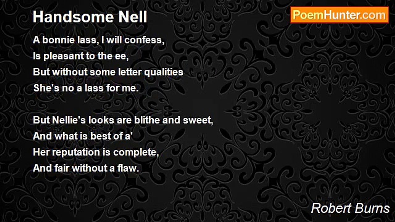 Robert Burns - Handsome Nell