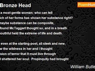 William Butler Yeats - A Bronze Head