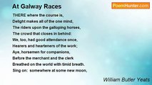 William Butler Yeats - At Galway Races