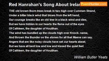 William Butler Yeats - Red Hanrahan's Song About Ireland