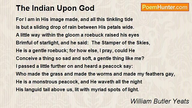 William Butler Yeats - The Indian Upon God