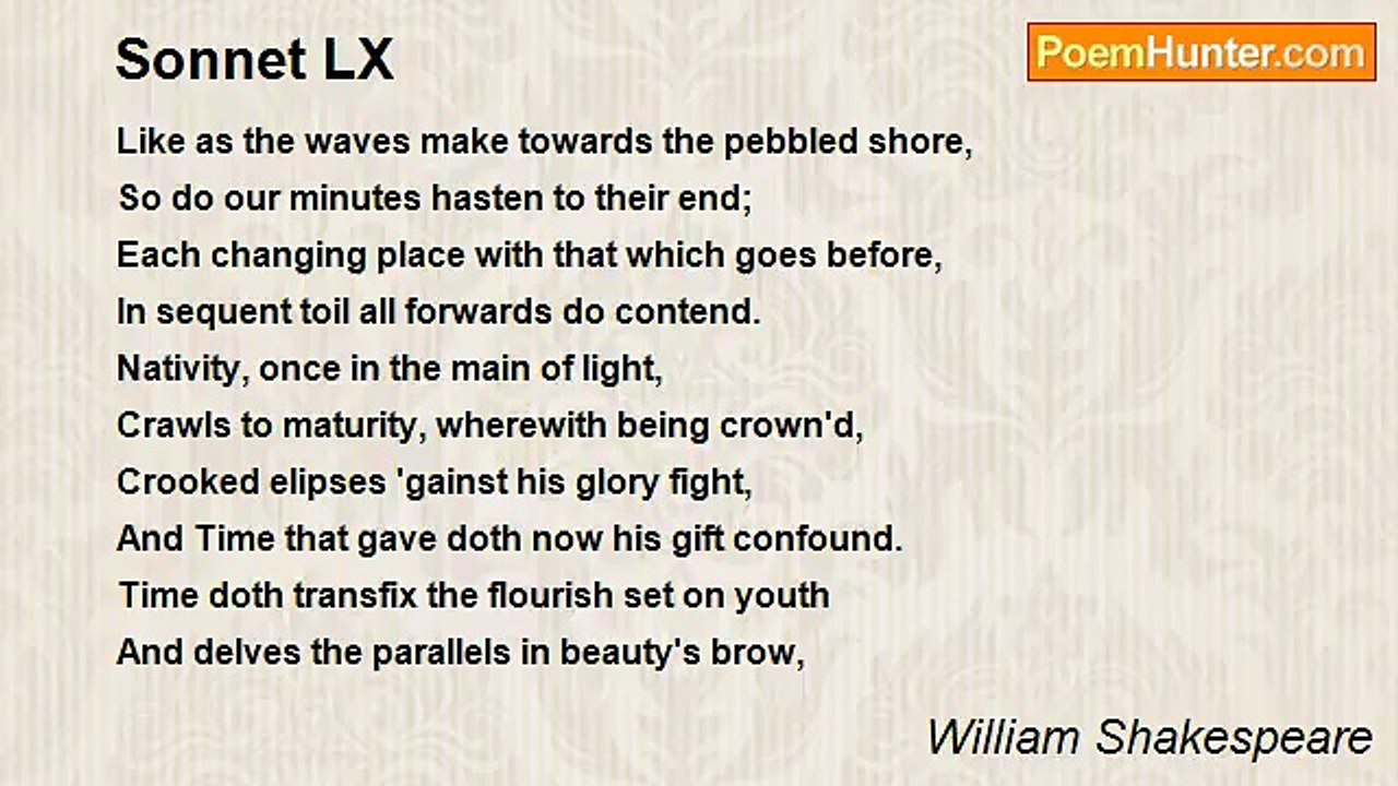William Shakespeare - Sonnet LX