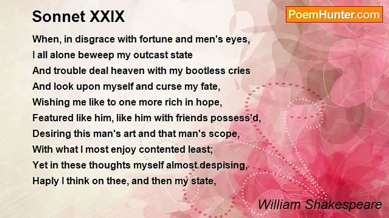 William Shakespeare - Sonnet XXIX