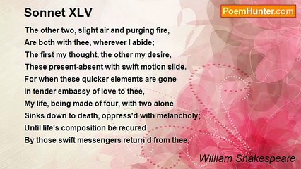 William Shakespeare - Sonnet XLV