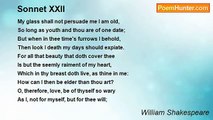 William Shakespeare - Sonnet XXII