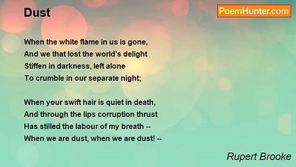 Rupert Brooke - Dust