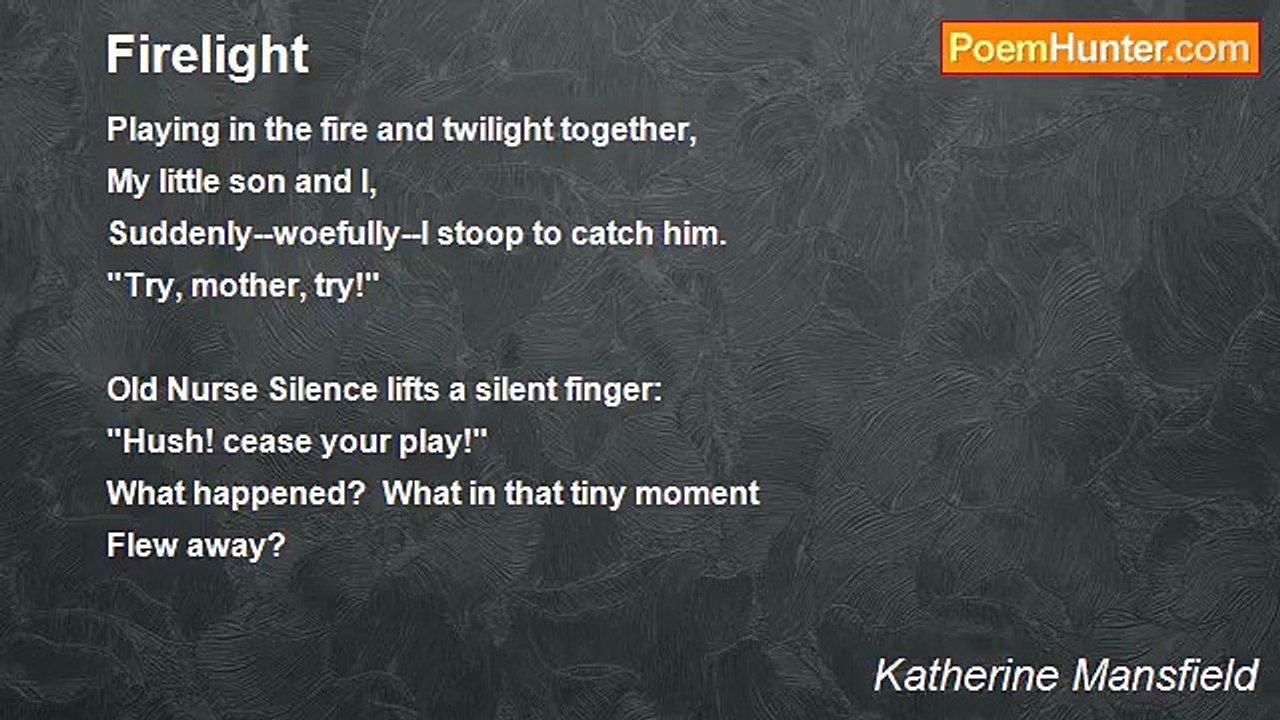 Katherine Mansfield - Firelight