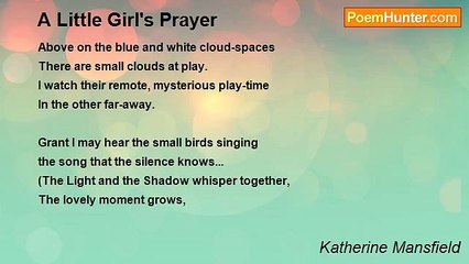 Katherine Mansfield - A Little Girl's Prayer