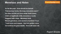Rupert Brooke - Menelaus and Helen