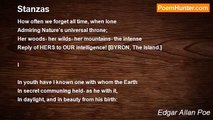 Edgar Allan Poe - Stanzas