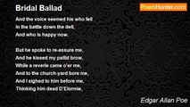Edgar Allan Poe - Bridal Ballad