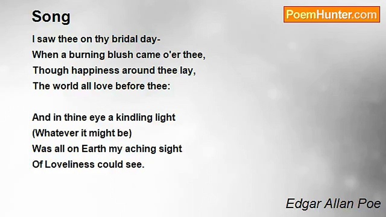 Edgar Allan Poe - Song