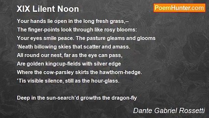 Dante Gabriel Rossetti - XIX Lilent Noon