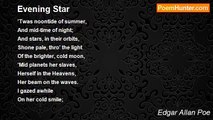 Edgar Allan Poe - Evening Star