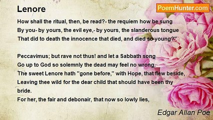 Edgar Allan Poe - Lenore