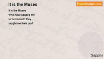 Sappho - It is the Muses