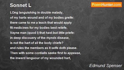 Edmund Spenser - Sonnet L