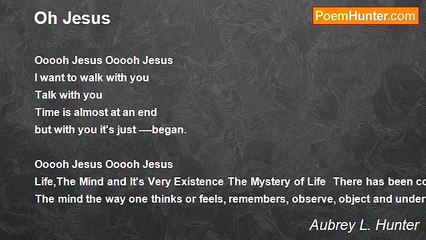 Aubrey L. Hunter - Oh Jesus