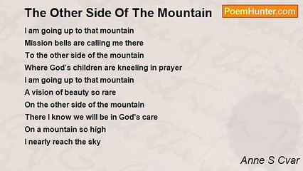 Anne S Cvar - The Other Side Of The Mountain