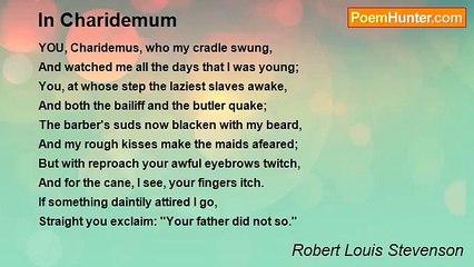 Robert Louis Stevenson - In Charidemum