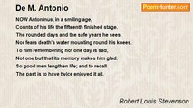 Robert Louis Stevenson - De M. Antonio