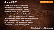 Elizabeth Barrett Browning - Sonnet XXV